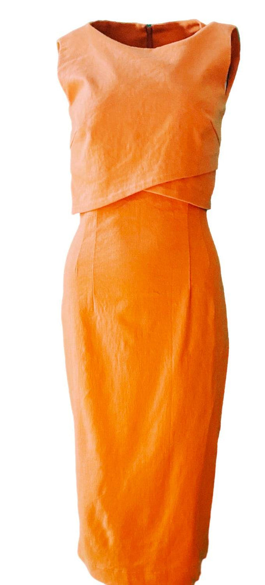 Sleevless linen dress