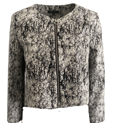 Marble cropped blazer