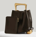Brown gold bag