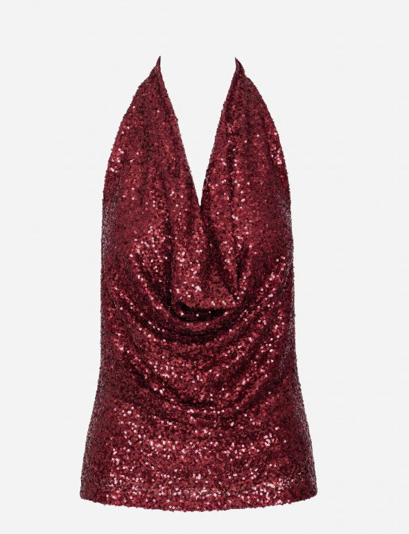 Assemetric strapless  Shiny  shirt 858