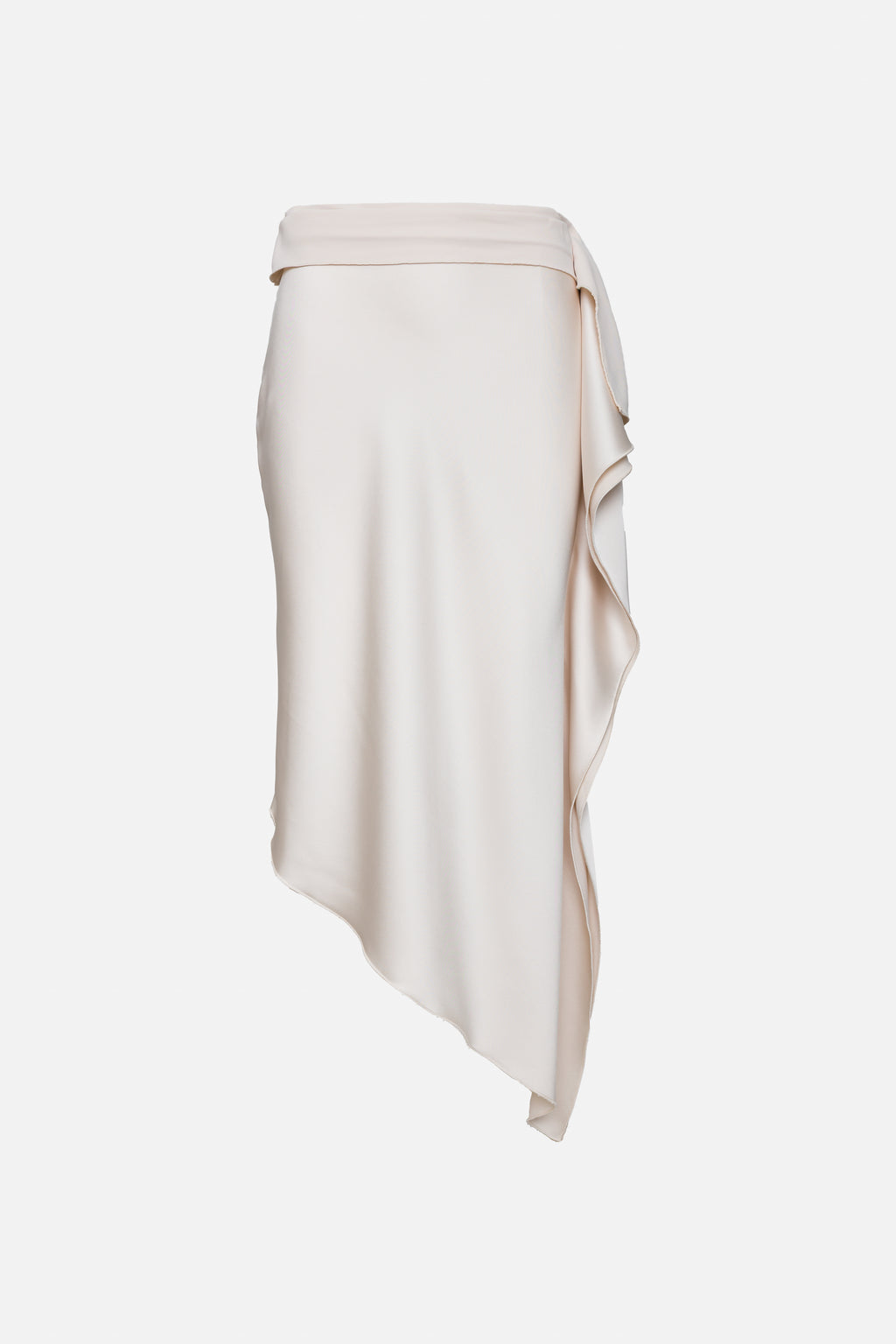 Satin Assemetric  Skirt  830