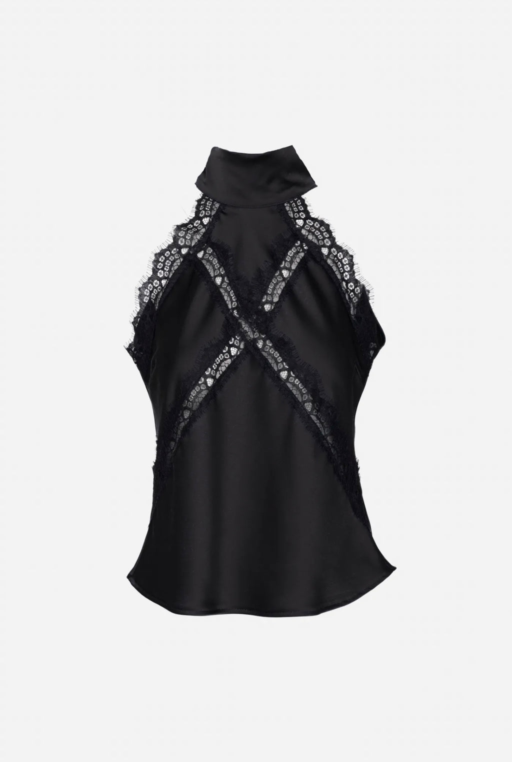 Satin Backless shirt 829