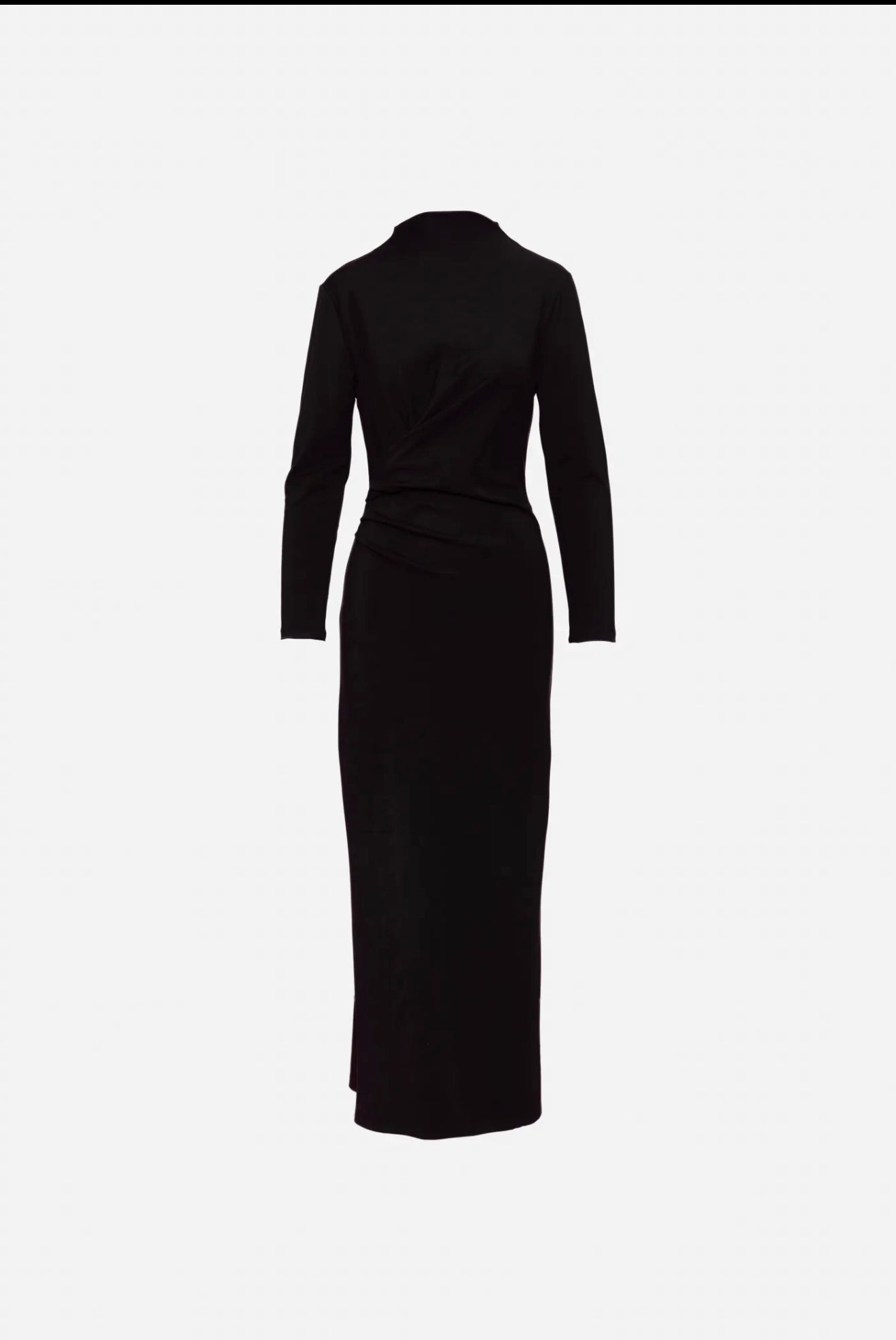 Black long classic dress 729