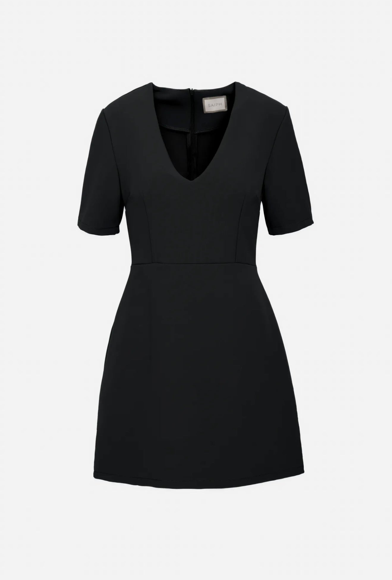 Short  Classic dress black 806