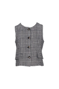 black and white vest 866
