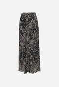 Long black skirt with figures 707