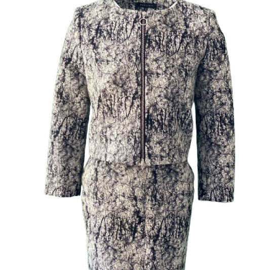 Marble Jacquard  short skirt