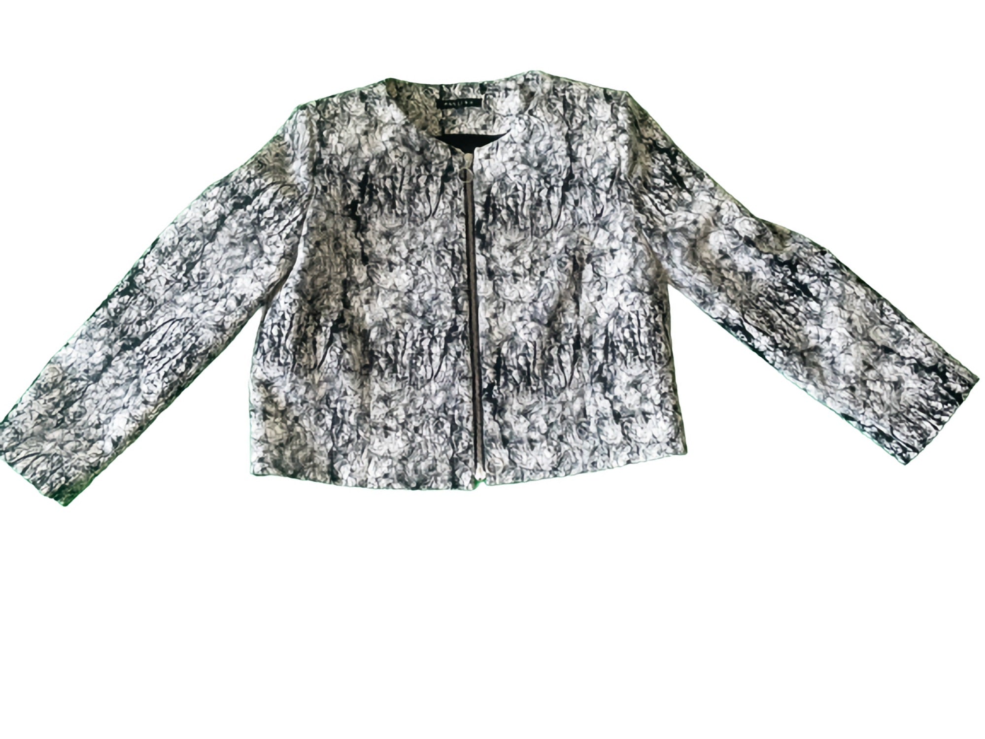 Marble cropped blazer
